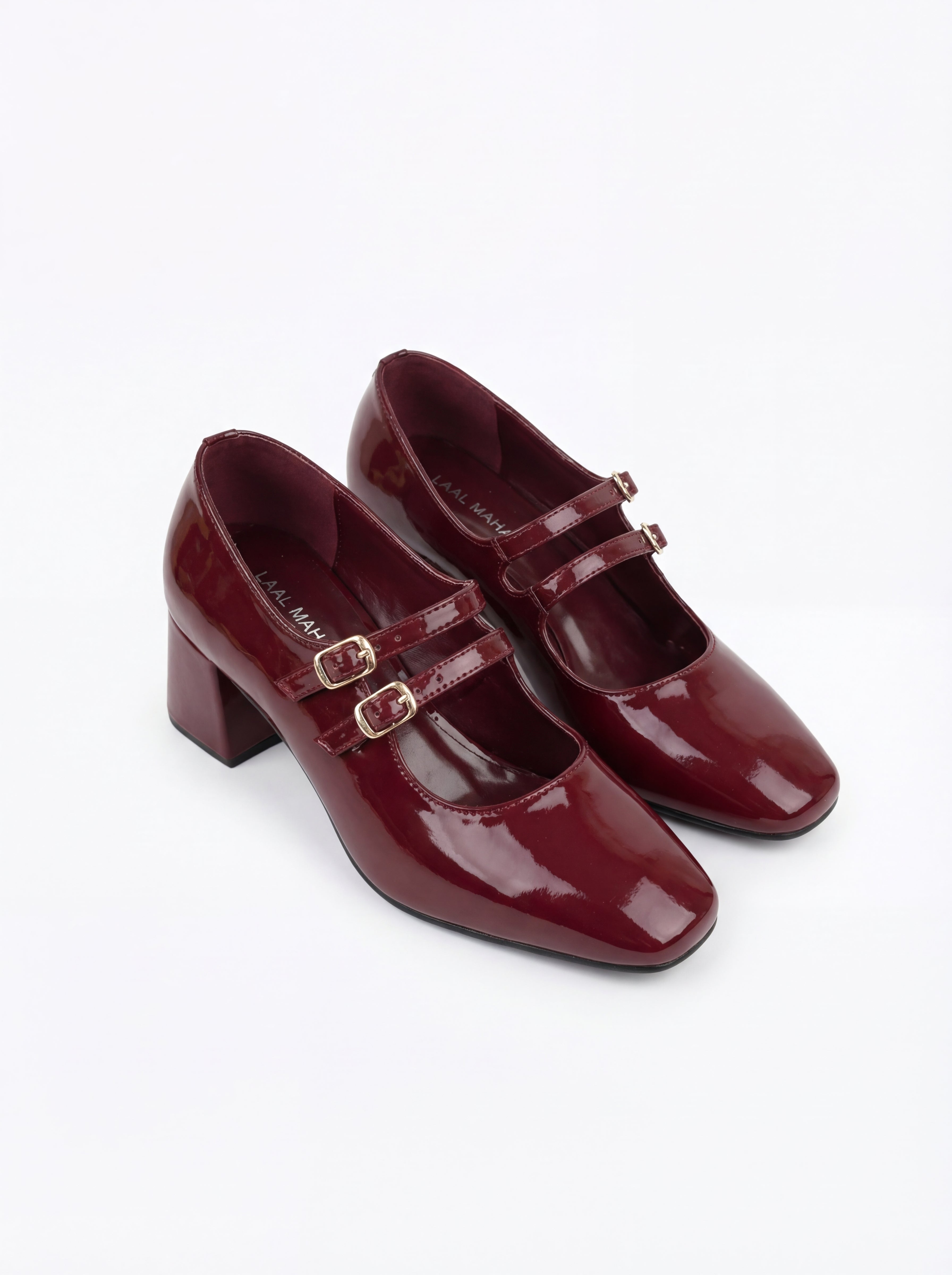 Maroon Mary Janes Heels