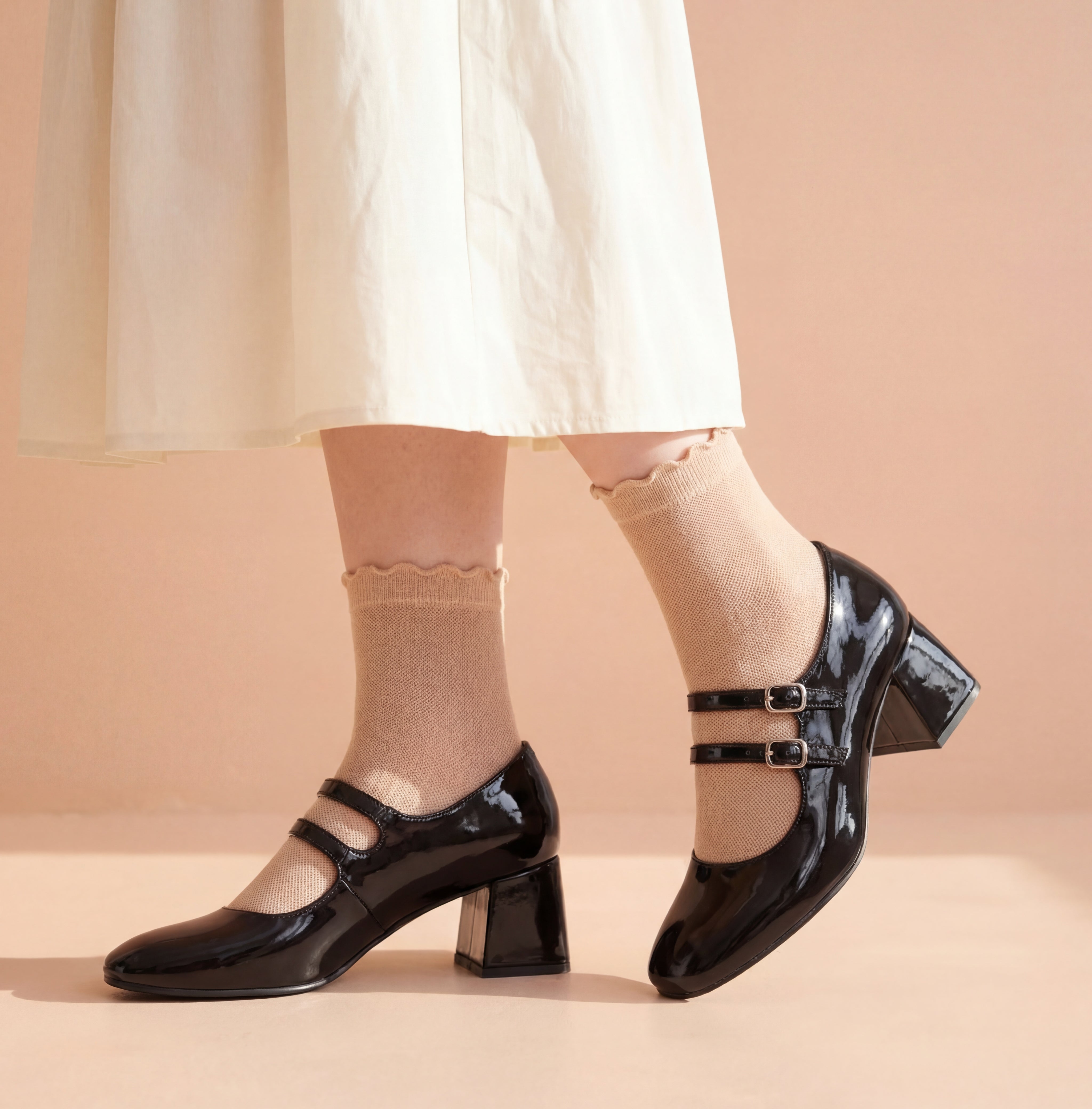 Black Mary Janes Heels