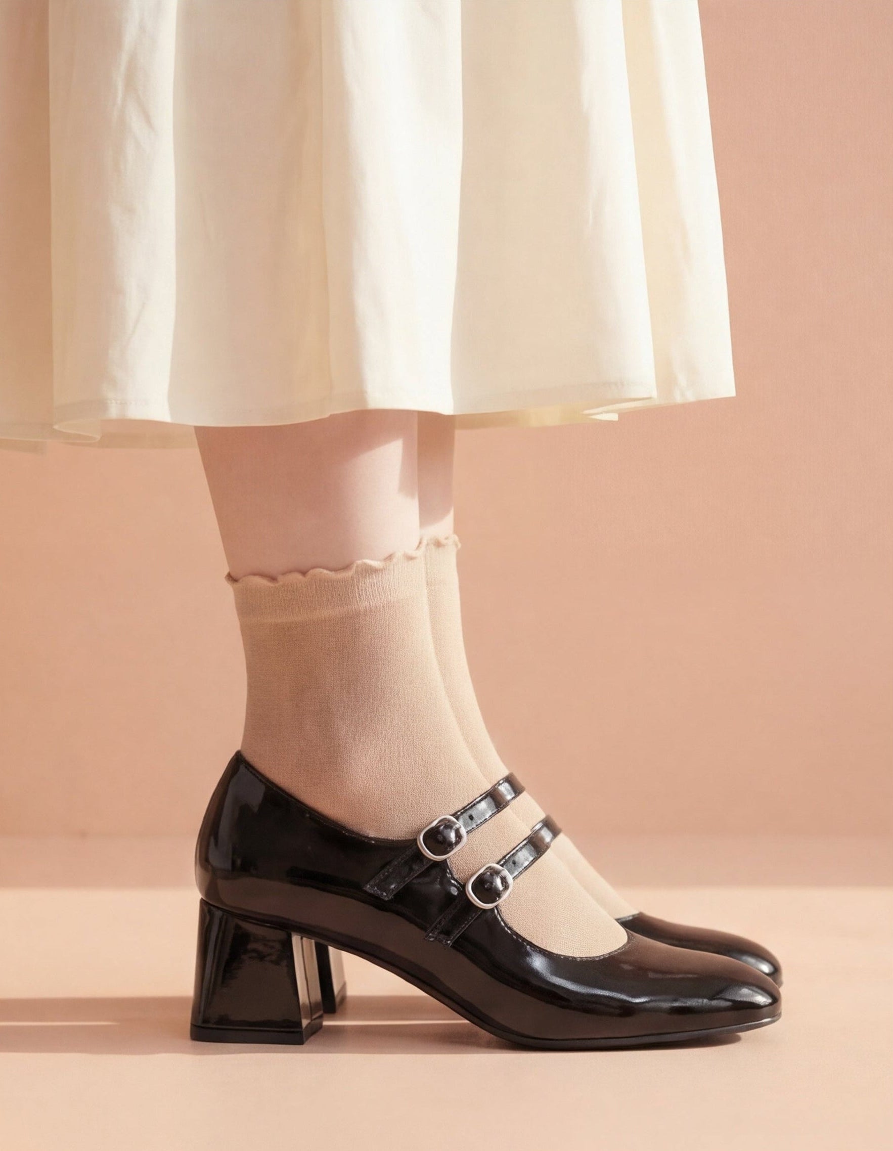 Black Mary Janes Heels