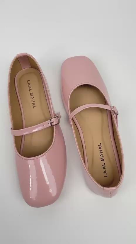 Soft Pink Mary Janes